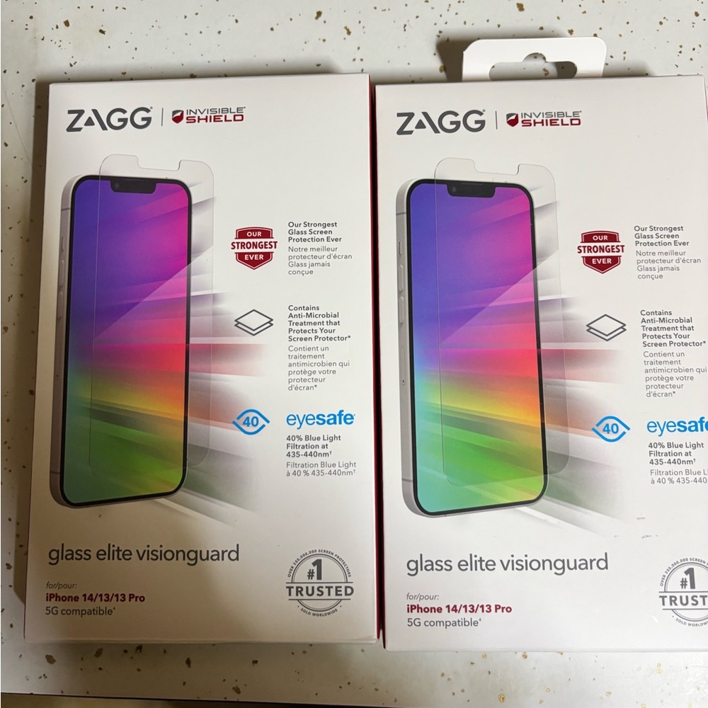 Zagg screen protectors 13,14,14Pro